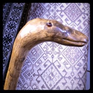Handmade in Vermont Bird Face Walking Stick